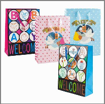 GIFT BAG, BABY LRG ASST