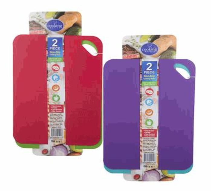 2-Piece Cutting Board Set 13.3" – 4 Color Kitchen Boards