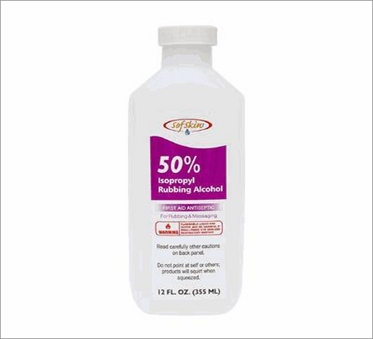 12oz 50% Rubbing Alcohol – Antiseptic Solution