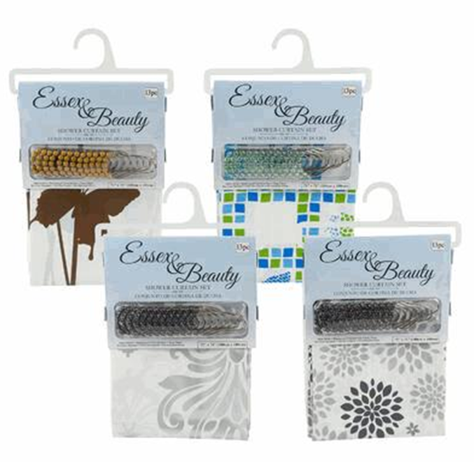 71" PEVA Shower Curtain – 0.08mm Thick, Waterproof Mold-Resistant