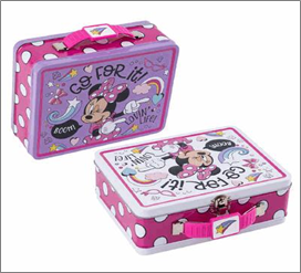 Lunch Box – Large Double-Sided Minnie Mouse Design (2 Assorted Styles)