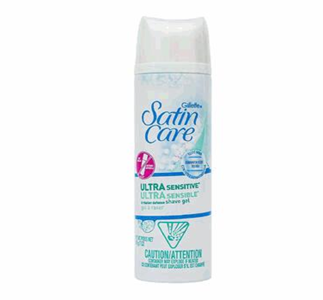 Gillette Satin Care Shave Gel 7oz – Sensitive Skin Formula