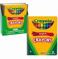 Crayola Themed Notebook – 60 Sheets Spiral