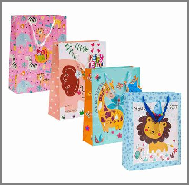 GIFT BAG,LRG,4 ASST,BIRTHDAY