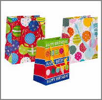GIFT BAG,SML,3 ASST,BIRTHDAY