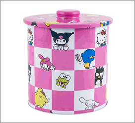 Checkered Canister 8.5"H – 135.25oz Large Storage Container