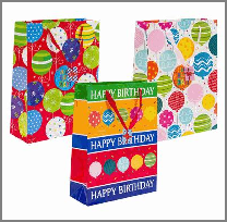 GIFT BAG,LRG,3 ASST,BIRTHDAY