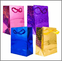 GIFT BAG,SML,4 ASST EVERYDAY