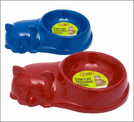 Cat-Shaped Bowl – 2 Assorted Colors