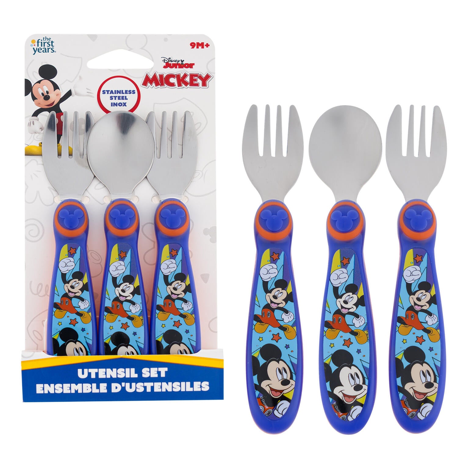 The First Years Disney Junior Mickey 3 Piece Utensil Set
