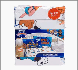 SHEET SET,3pc TWIN SPACEJAM