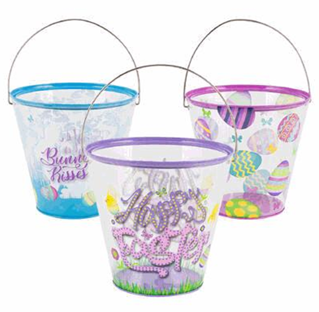 Large Easter Bucket with Handle – Fun Holiday Container