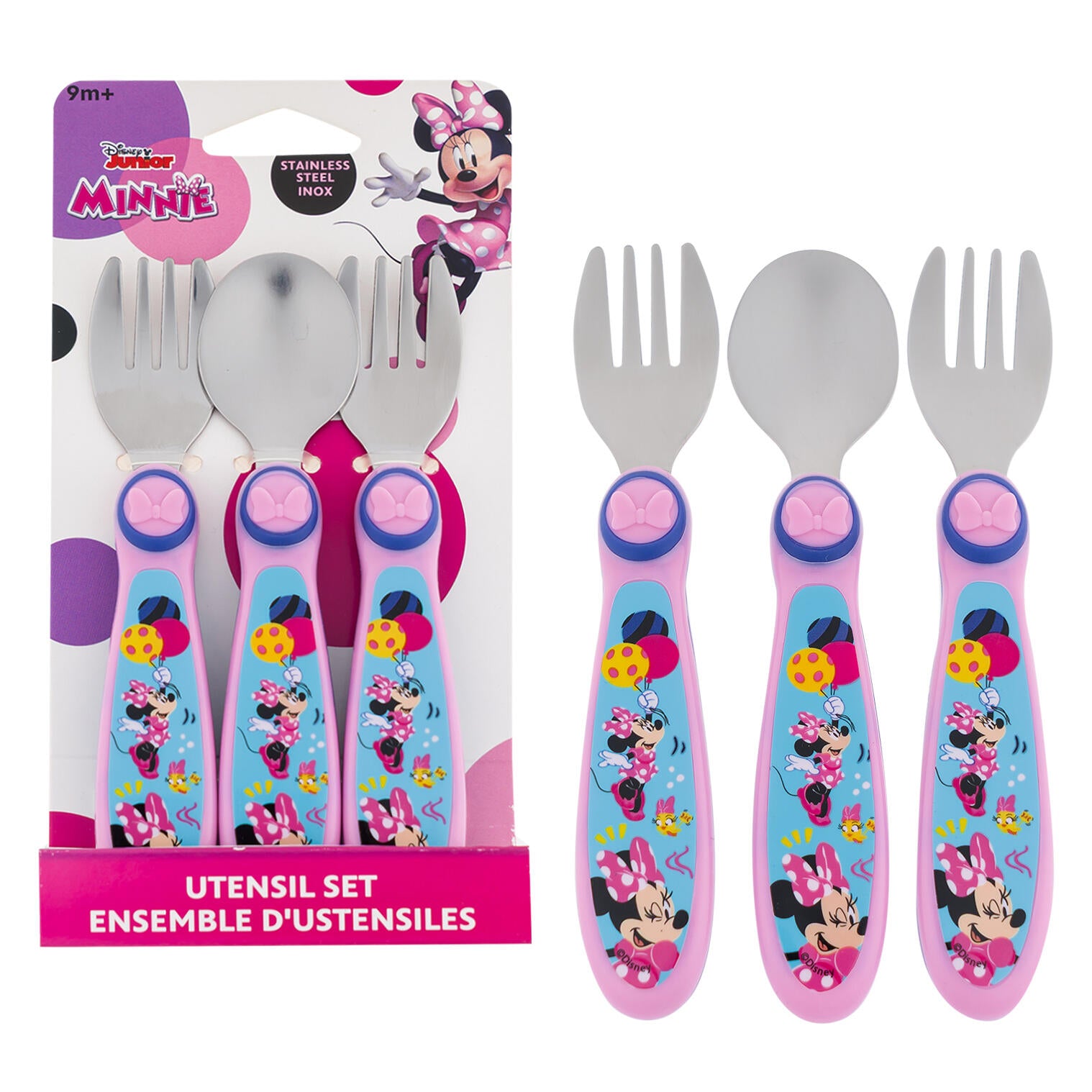 The First Years Disney Junior Minnie 3 Piece Utensil Set