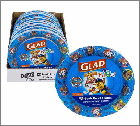 PAPER PLATE,20ct 7"GLAD PAW PA