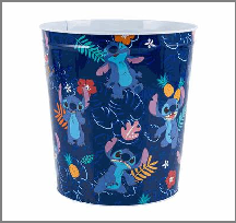 WASTE BIN,9.5"H 8Liter STITCH