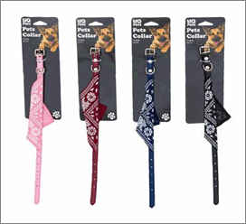 PET COLLAR, XS BANDANA – 4 Assorted Colors