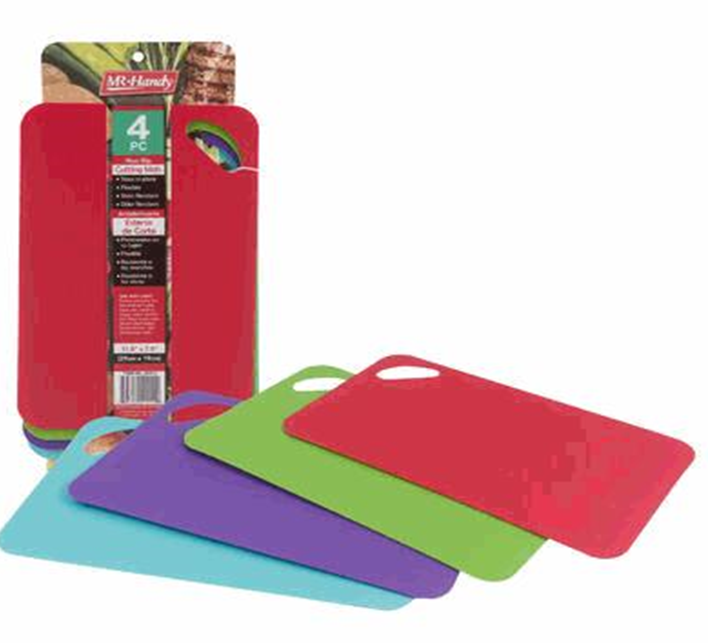 4-Piece Cutting Board Set 11.4" – Color-Coded Kitchen Boards