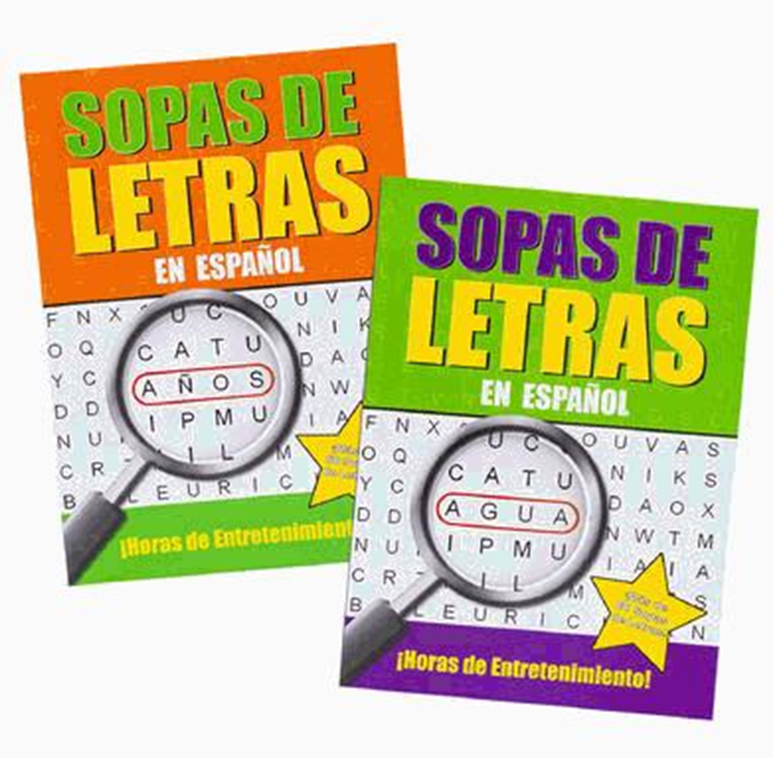 Spanish Find-a-Word Puzzle Book 80pg – Fun Educational Brain Games