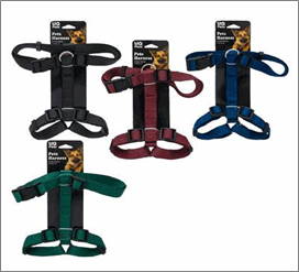 Pet Harness, Medium – 4 Assorted Colors
