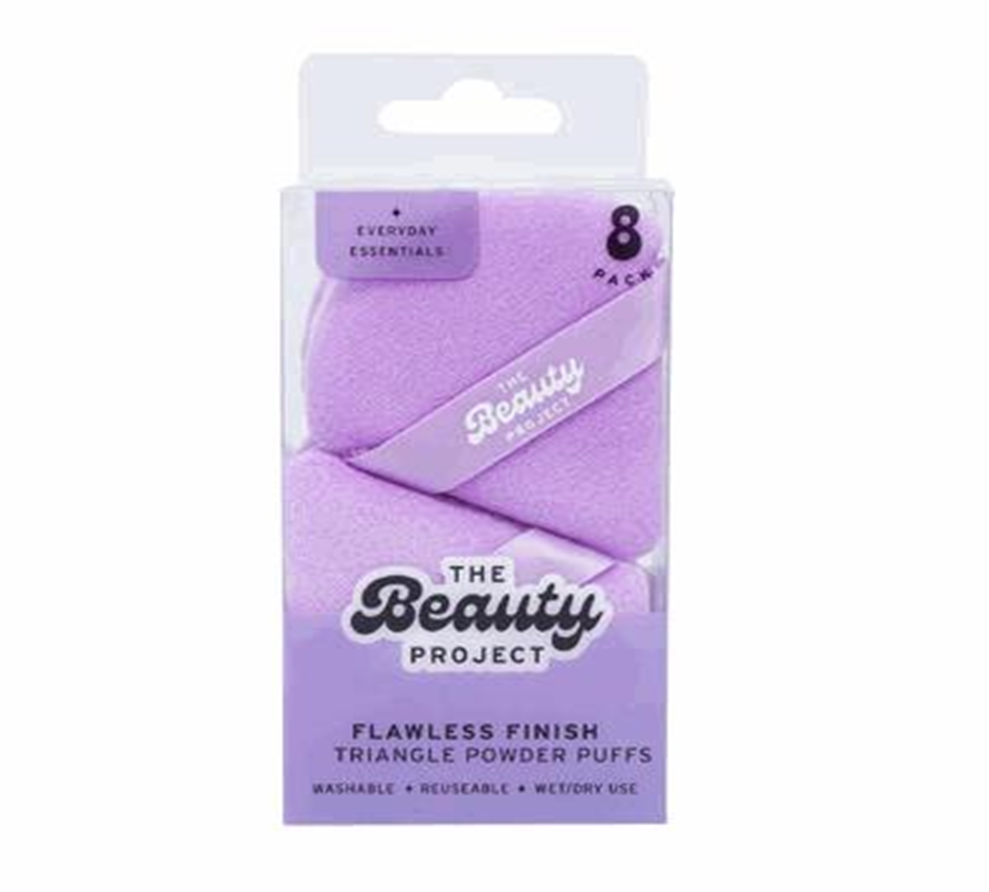 8 Piece Triangle Makeup Sponge Set – Soft Blending Puffs for Face