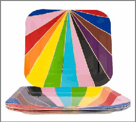 PAPER PLATE,10pc 9"SQUARE PRID