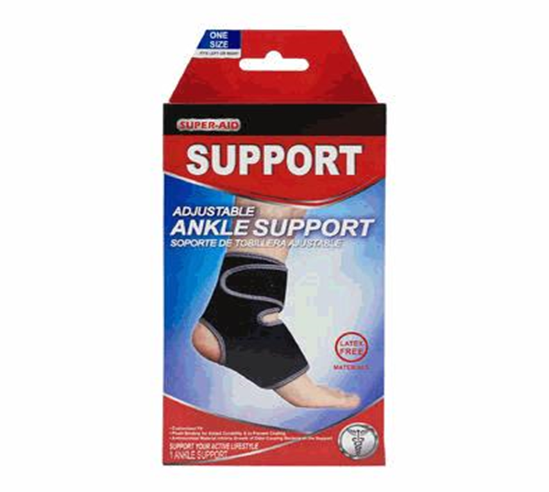 Adjustable Ankle Support Band – One Size Compression Wrap for Stability