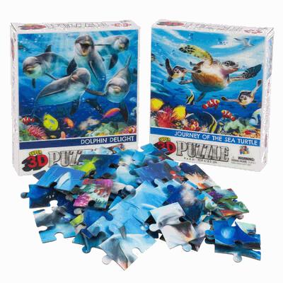 PUZZLE,50pc 3DSEA LIFE 2ASST