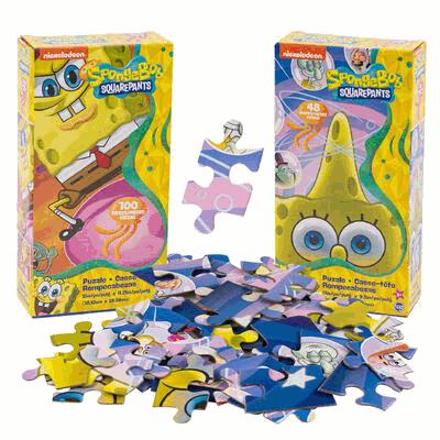 PUZZLE,48 & 100pcs SPONGEBOB 2