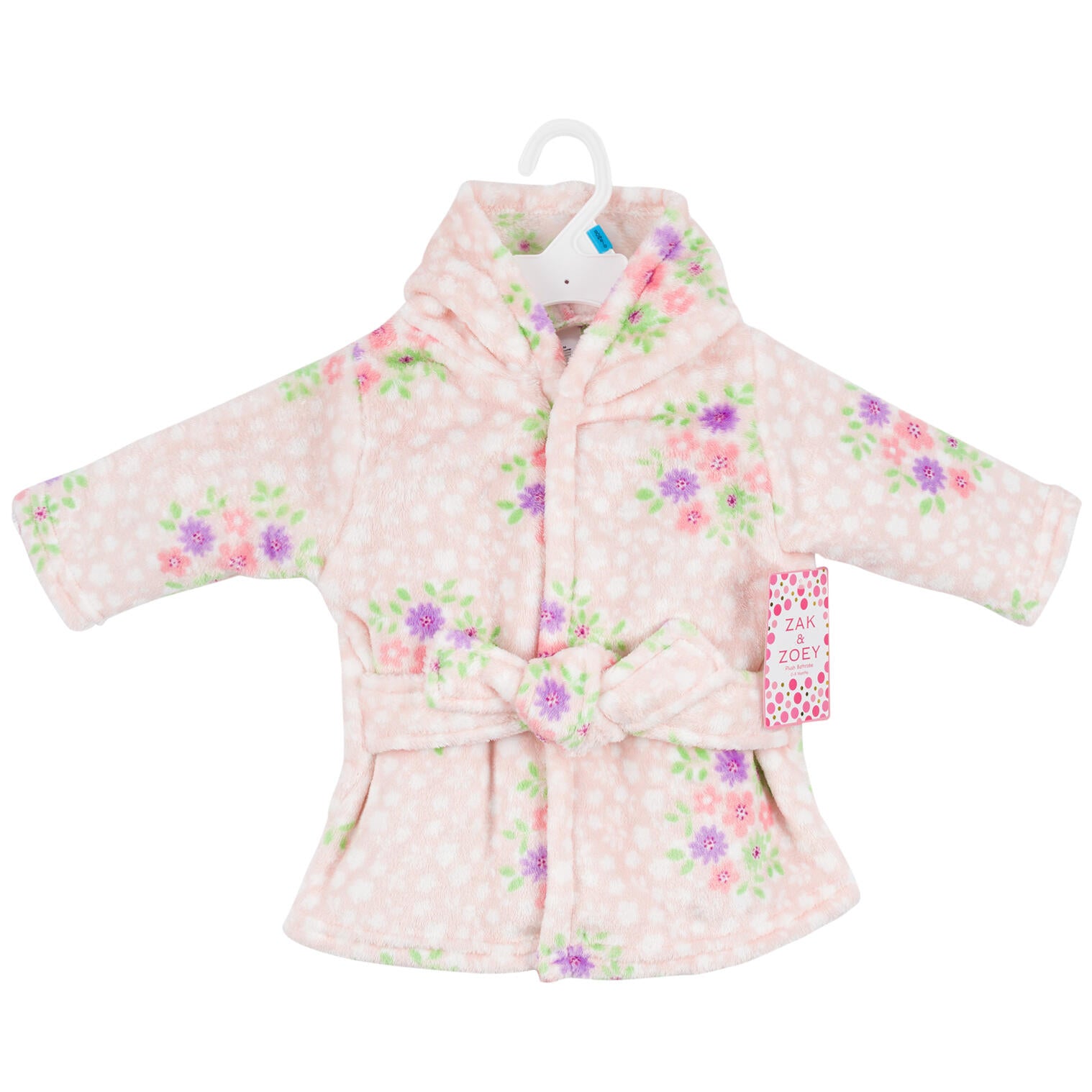 Zak and Zoey Hooded Robe- 0-9M- Flowers