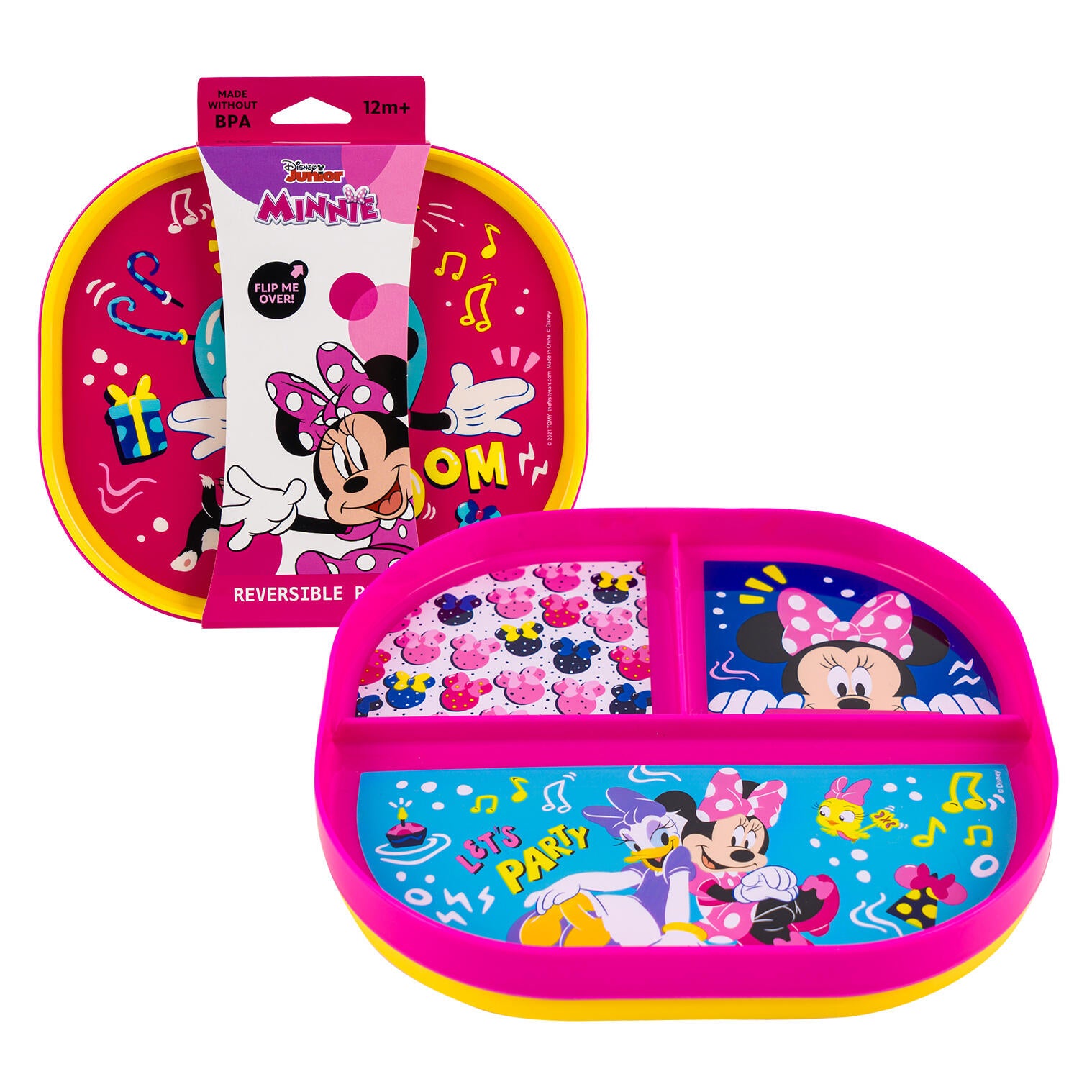 The First Years Disney Junior Minnie 8'' Reversible Plate
