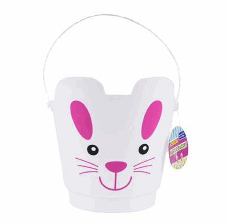 Easter Bucket 7" Bunny Face – Cute Fun Spring Basket