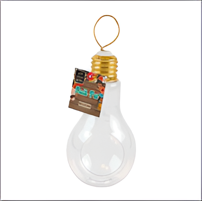 4.5" Clear Glass Bulb Planter Pot