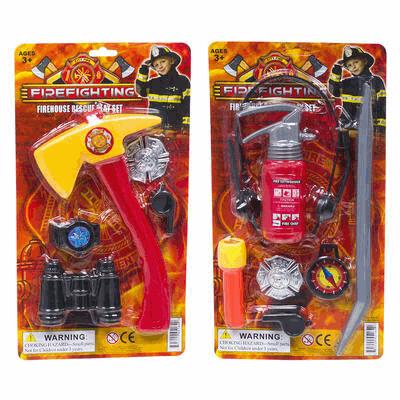 PLAYSET,5-7pc FIREFIGHTER 2ASS