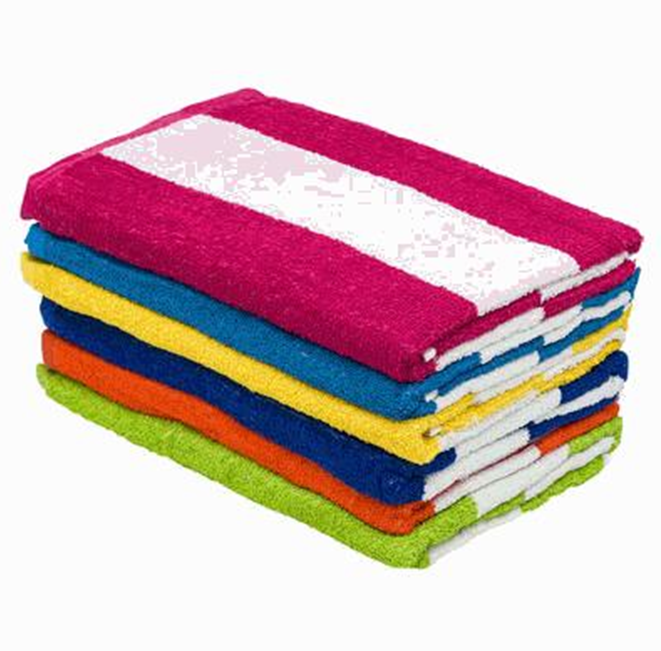 Color Beach Bath Towel, 60x30" – 6 Assorted Colors