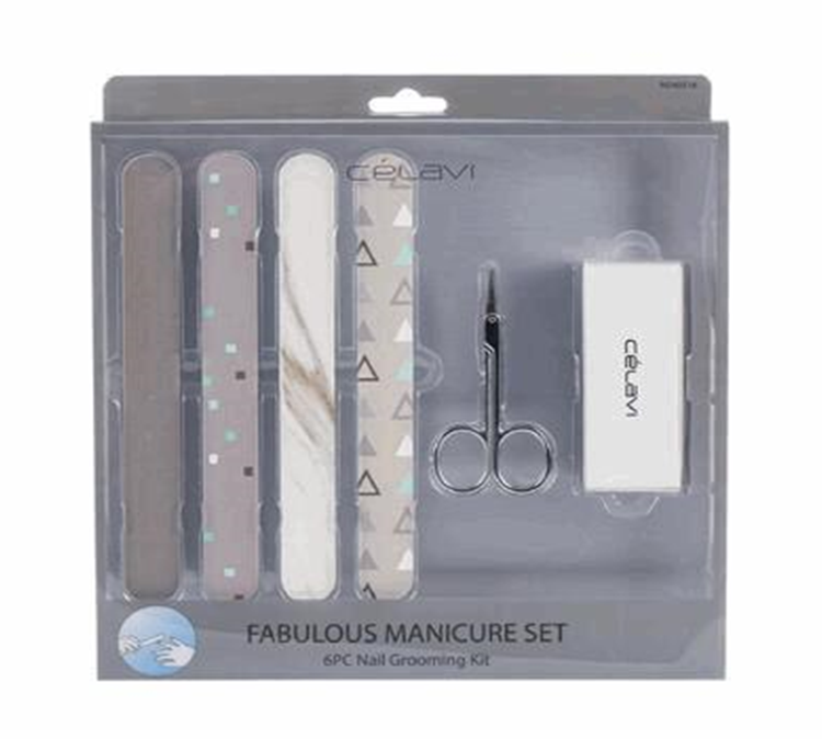 6-Piece Gray Nail Care Set