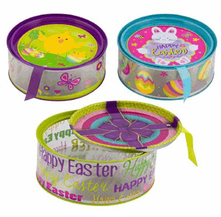 7" Round Easter Container