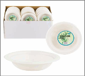 BOWL RND, 16 OZ,SUGAR CANE,8PK