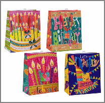 GIFT BAG,LRG HAPPY BDAY MATTE