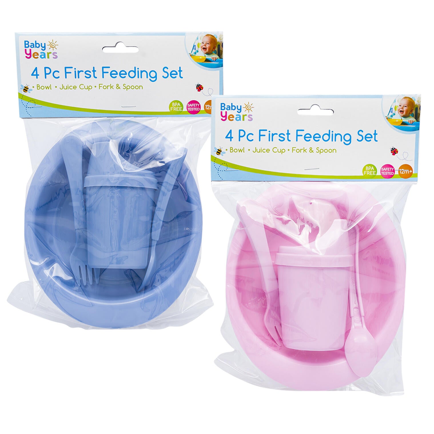 Baby Years 4 Pc First Feeding Set Assorted