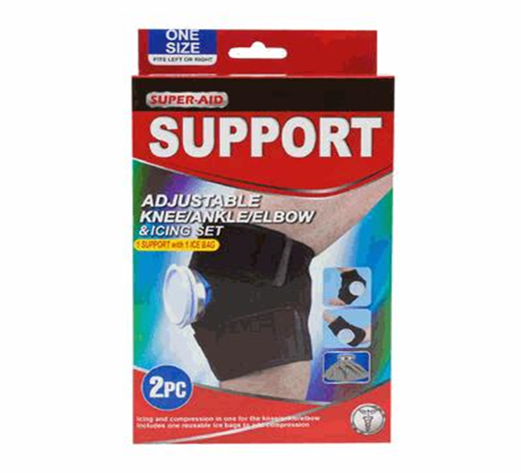 2-Piece Knee, Ankle, and Elbow Support Band Set – Adjustable Compression Relief