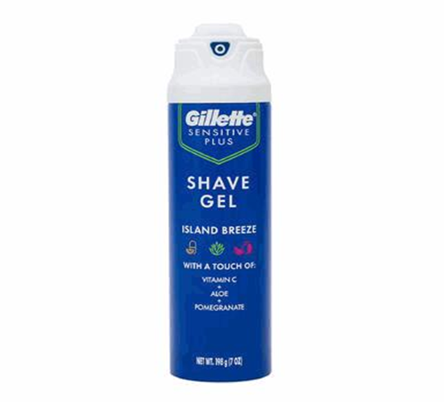 Gillette Shave Gel 7oz – Island Breeze Scent