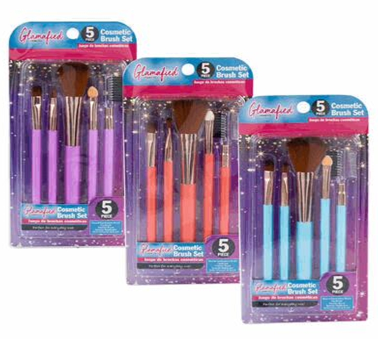 Cosmetic Brush Set 5pc – LaColors
