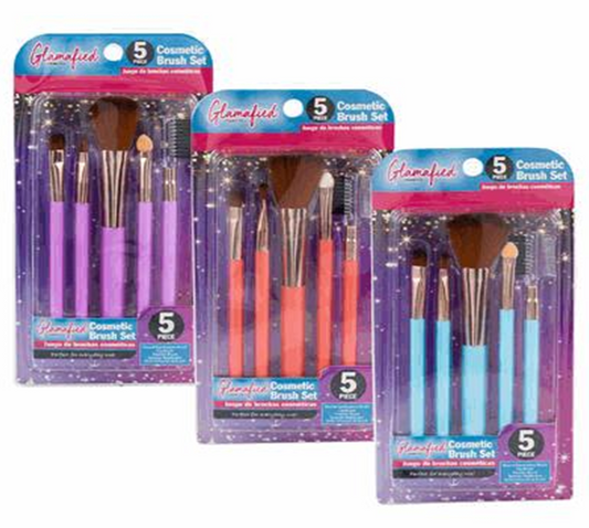 Cosmetic Brush Set 5pc – LaColors
