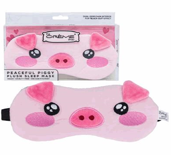 Plush Piggy Sleep Eye Mask – Soft, Comfortable Eye Cover for Rest