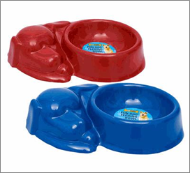Dog-Shaped Bowl – 2 Assorted Colors
