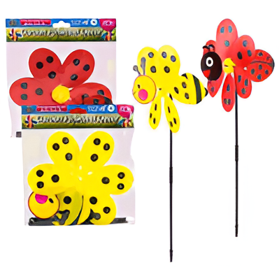 Garden Stake Decor 23-Inch Pinwheel Accent