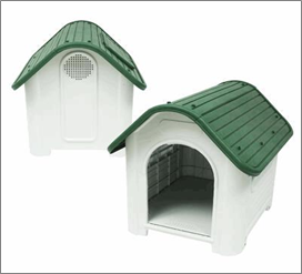 29" Green Dog House with Skylight