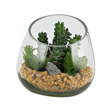 Artificial Succulent Plant 4.7-Inch Realistic Decorative Greenery