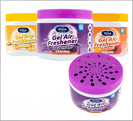 Air Freshener Gel 9oz – 3 Assorted Scents Long-Lasting Odor Eliminator