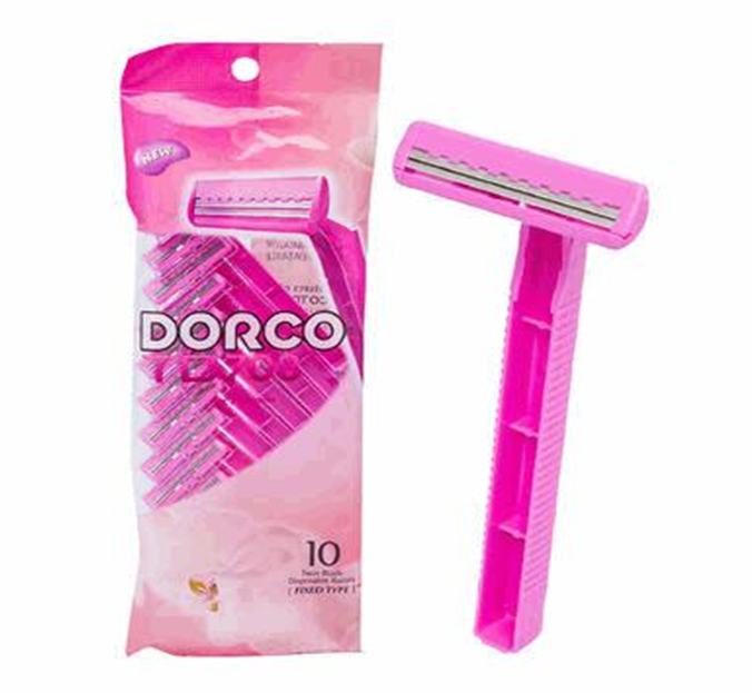 Razor 10pk Twin Blade Pink – Smooth Shave Disposable Razors for Women